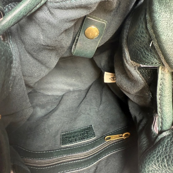 Green Leather Shoulder Bag - Picture 8 of 12